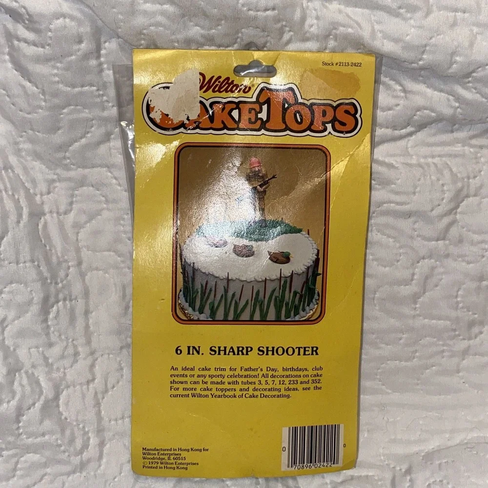 Vintage Wilton Cake Tops 6 Inch Sharp Shooter New 1979‎